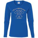 T-Shirts Royal / S I'm a Lumberjack Women's Long Sleeve T-Shirt