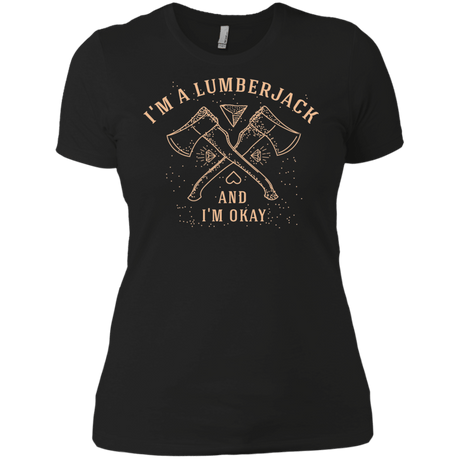 T-Shirts Black / X-Small I'm a Lumberjack Women's Premium T-Shirt