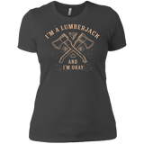 T-Shirts Heavy Metal / X-Small I'm a Lumberjack Women's Premium T-Shirt