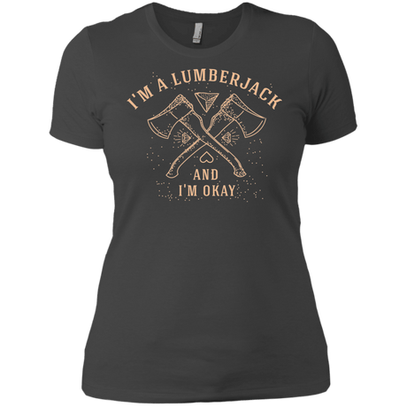 T-Shirts Heavy Metal / X-Small I'm a Lumberjack Women's Premium T-Shirt