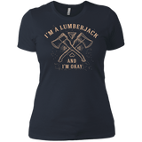 T-Shirts Indigo / X-Small I'm a Lumberjack Women's Premium T-Shirt
