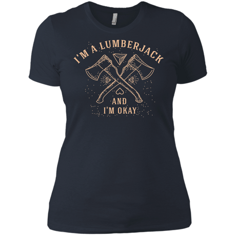 T-Shirts Indigo / X-Small I'm a Lumberjack Women's Premium T-Shirt