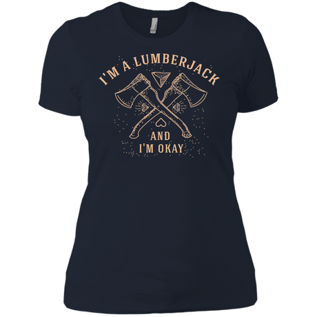 T-Shirts Midnight Navy / X-Small I'm a Lumberjack Women's Premium T-Shirt