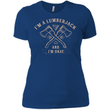 T-Shirts Royal / X-Small I'm a Lumberjack Women's Premium T-Shirt