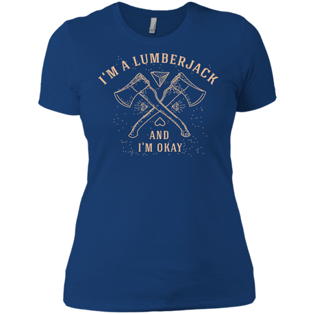 T-Shirts Royal / X-Small I'm a Lumberjack Women's Premium T-Shirt