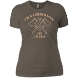T-Shirts Warm Grey / X-Small I'm a Lumberjack Women's Premium T-Shirt
