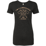 T-Shirts Vintage Black / S I'm a Lumberjack Women's Triblend T-Shirt