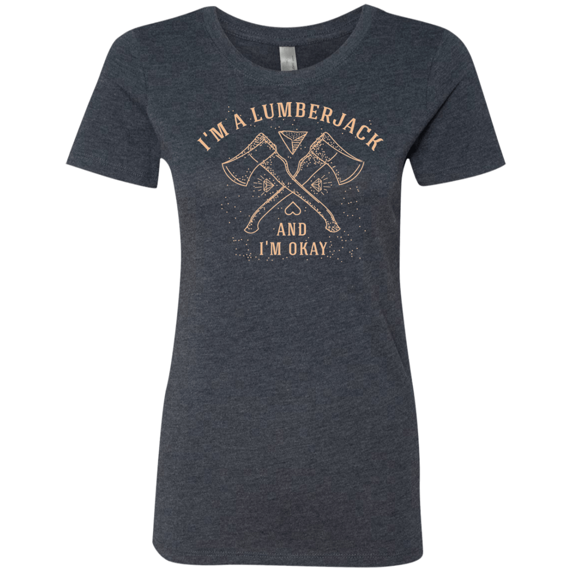 T-Shirts Vintage Navy / S I'm a Lumberjack Women's Triblend T-Shirt