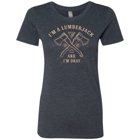 T-Shirts Vintage Navy / S I'm a Lumberjack Women's Triblend T-Shirt