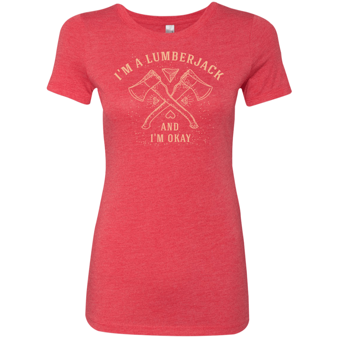 T-Shirts Vintage Red / S I'm a Lumberjack Women's Triblend T-Shirt