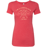 T-Shirts Vintage Red / S I'm a Lumberjack Women's Triblend T-Shirt