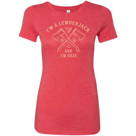 T-Shirts Vintage Red / S I'm a Lumberjack Women's Triblend T-Shirt