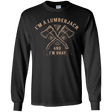 T-Shirts Black / YS I'm a Lumberjack Youth Long Sleeve T-Shirt