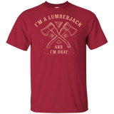 T-Shirts Cardinal / YXS I'm a Lumberjack Youth T-Shirt