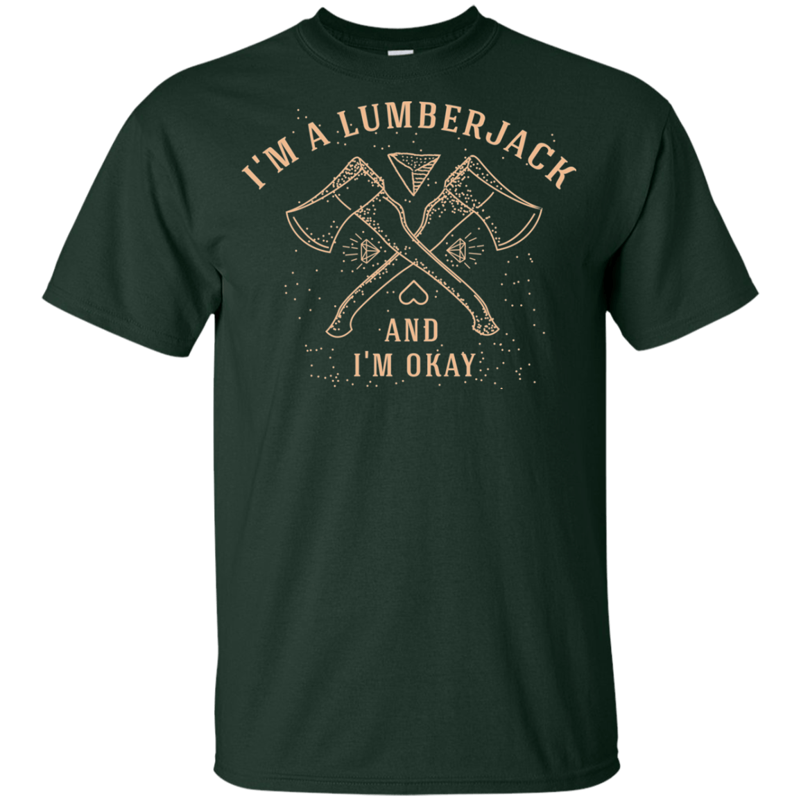 T-Shirts Forest / YXS I'm a Lumberjack Youth T-Shirt