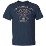 T-Shirts Navy / YXS I'm a Lumberjack Youth T-Shirt