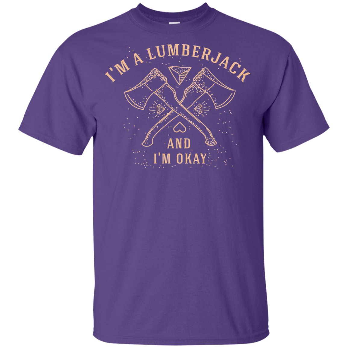 T-Shirts Purple / YXS I'm a Lumberjack Youth T-Shirt