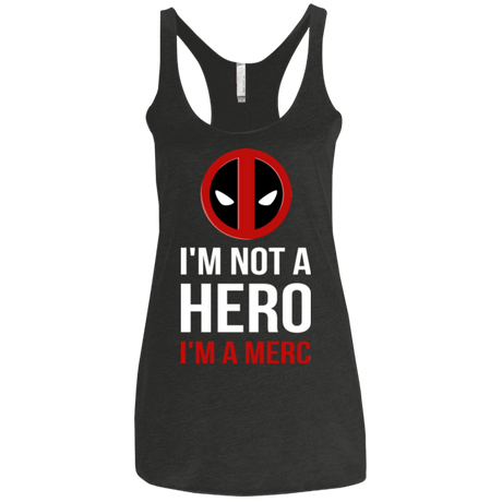 T-Shirts Vintage Black / X-Small I'm a merc Women's Triblend Racerback Tank