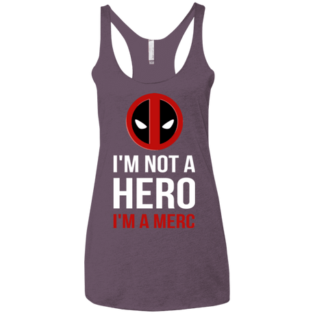 T-Shirts Vintage Purple / X-Small I'm a merc Women's Triblend Racerback Tank