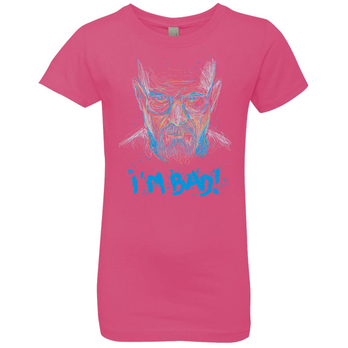 T-Shirts Hot Pink / YXS I'm Bad! Girls Premium T-Shirt