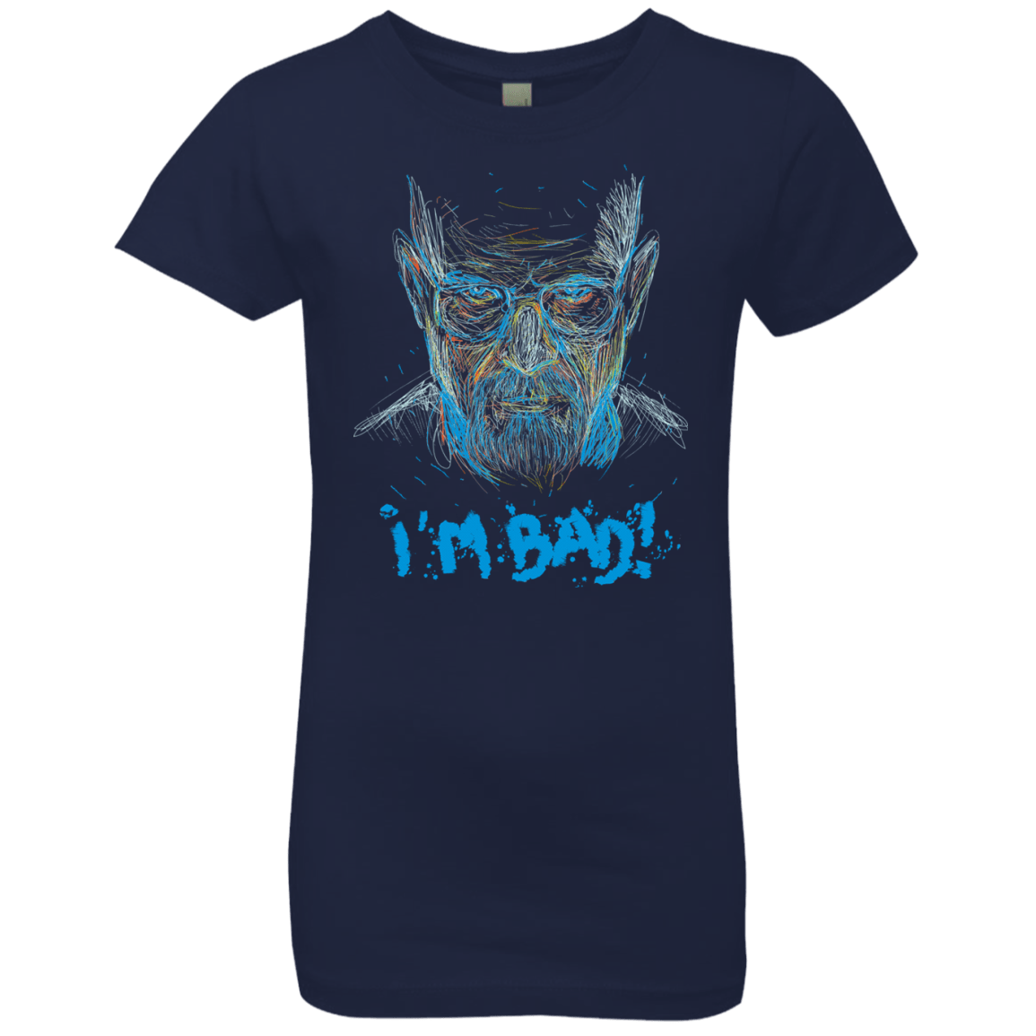 T-Shirts Midnight Navy / YXS I'm Bad! Girls Premium T-Shirt