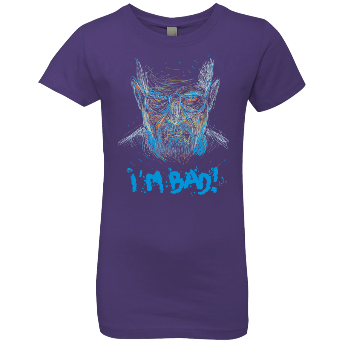 T-Shirts Purple Rush / YXS I'm Bad! Girls Premium T-Shirt