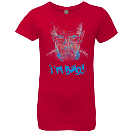 T-Shirts Red / YXS I'm Bad! Girls Premium T-Shirt