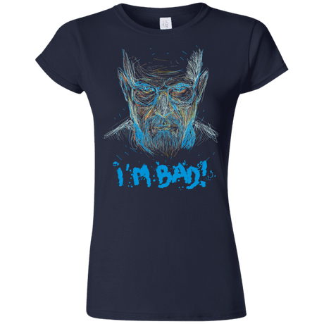 T-Shirts Navy / S I'm Bad! Junior Slimmer-Fit T-Shirt