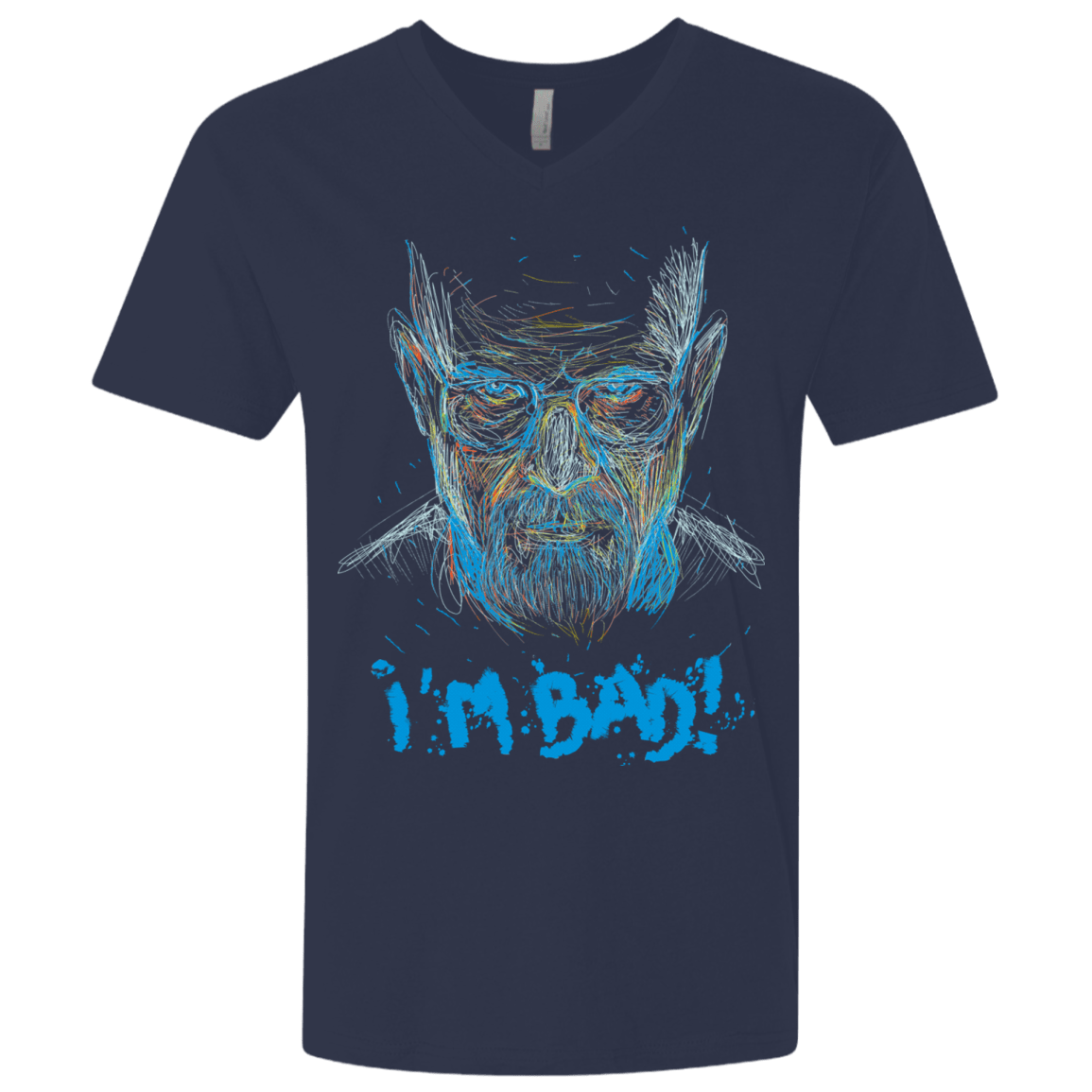 T-Shirts Midnight Navy / X-Small I'm Bad! Men's Premium V-Neck