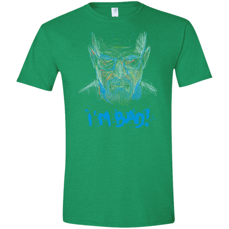 T-Shirts Heather Irish Green / S I'm Bad! Men's Semi-Fitted Softstyle