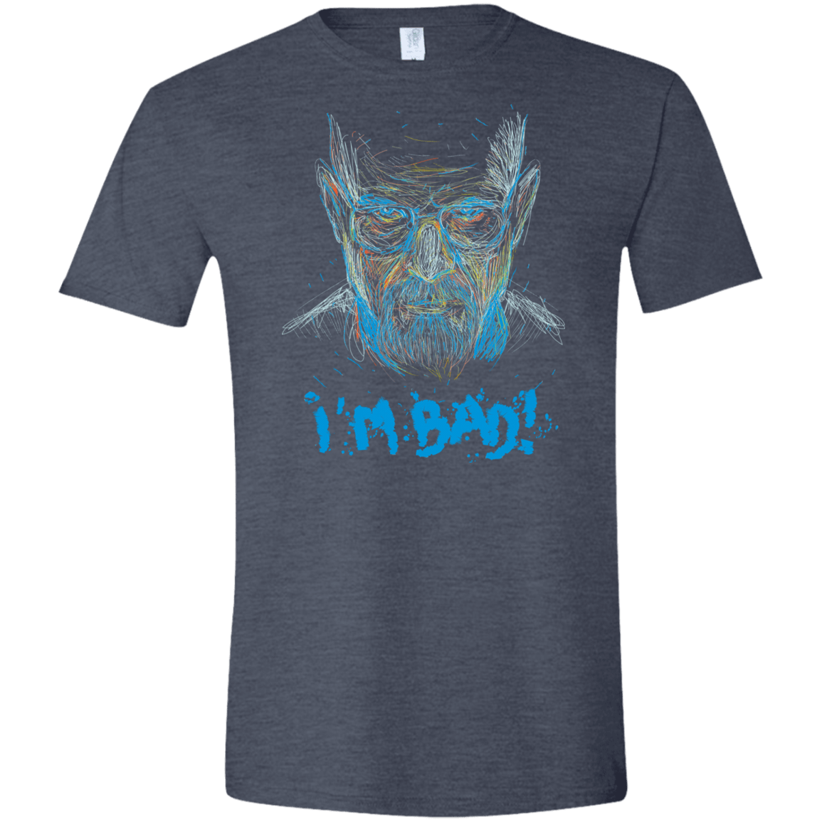 T-Shirts Heather Navy / S I'm Bad! Men's Semi-Fitted Softstyle