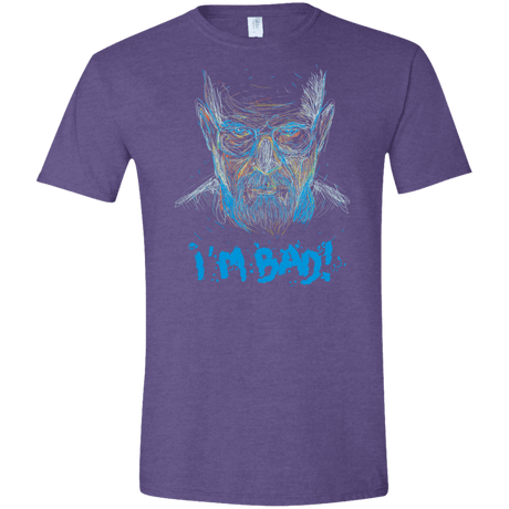 T-Shirts Heather Purple / S I'm Bad! Men's Semi-Fitted Softstyle