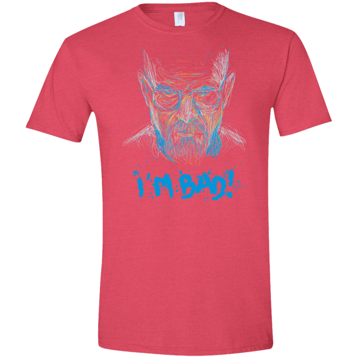 T-Shirts Heather Red / S I'm Bad! Men's Semi-Fitted Softstyle