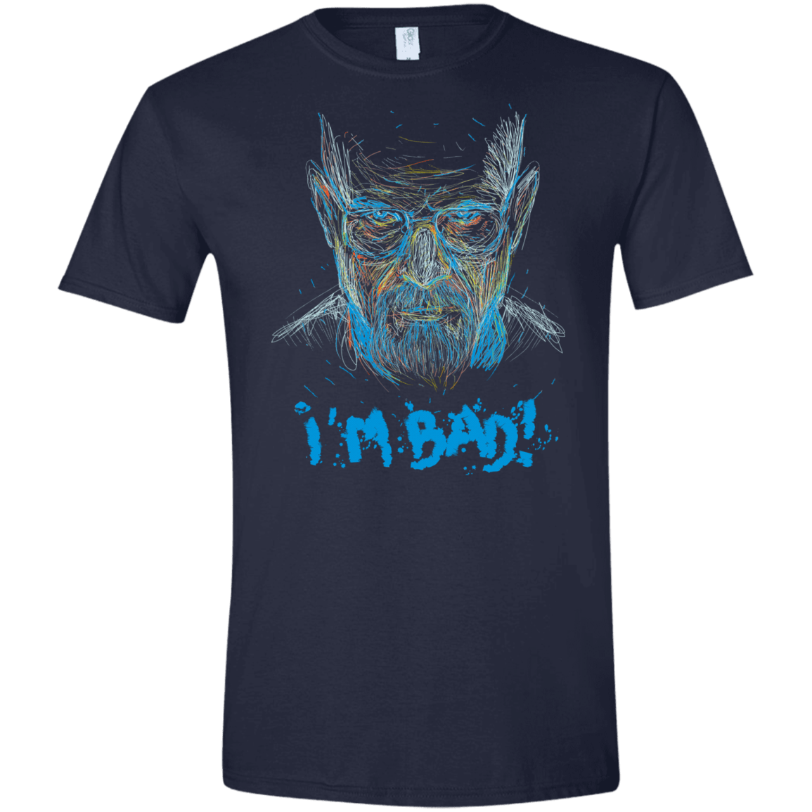 T-Shirts Navy / X-Small I'm Bad! Men's Semi-Fitted Softstyle