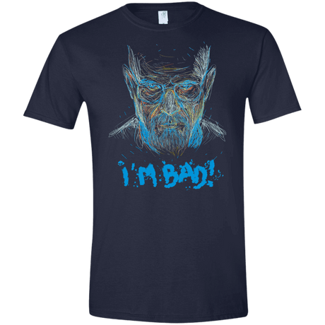 T-Shirts Navy / X-Small I'm Bad! Men's Semi-Fitted Softstyle