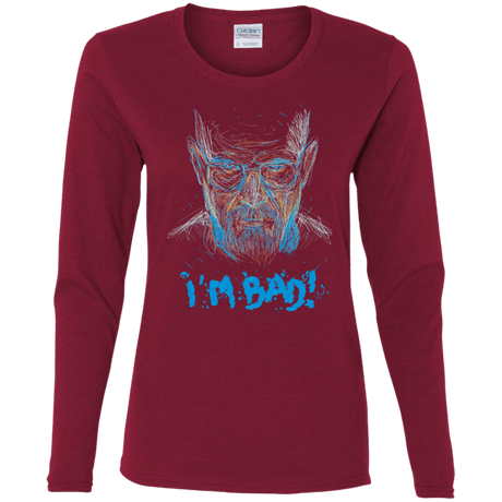 T-Shirts Cardinal / S I'm Bad! Women's Long Sleeve T-Shirt