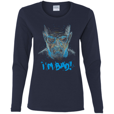 T-Shirts Navy / S I'm Bad! Women's Long Sleeve T-Shirt