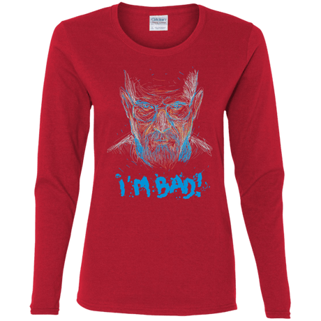 T-Shirts Red / S I'm Bad! Women's Long Sleeve T-Shirt