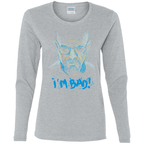 T-Shirts Sport Grey / S I'm Bad! Women's Long Sleeve T-Shirt