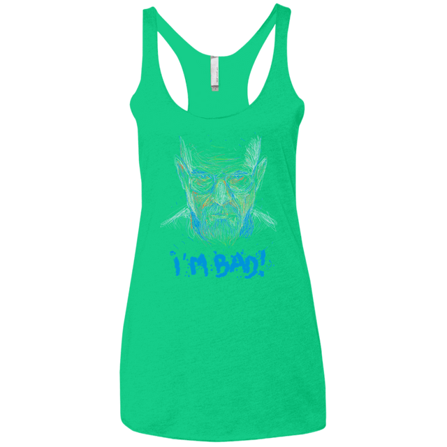 T-Shirts Envy / X-Small I'm Bad! Women's Triblend Racerback Tank