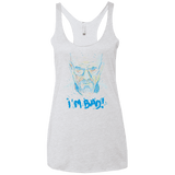 T-Shirts Heather White / X-Small I'm Bad! Women's Triblend Racerback Tank