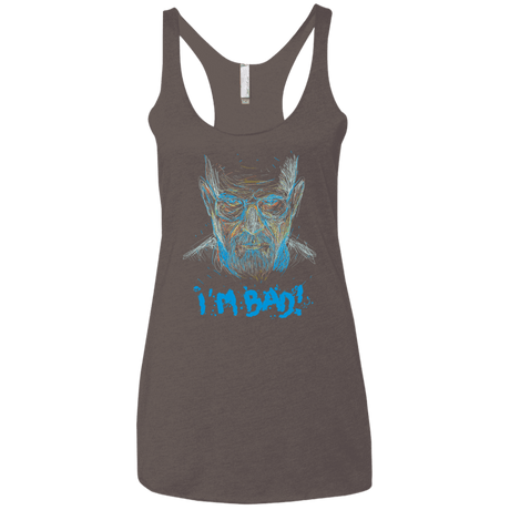 T-Shirts Macchiato / X-Small I'm Bad! Women's Triblend Racerback Tank