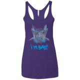 T-Shirts Purple Rush / X-Small I'm Bad! Women's Triblend Racerback Tank