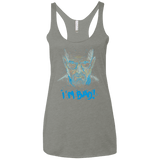 T-Shirts Venetian Grey / X-Small I'm Bad! Women's Triblend Racerback Tank