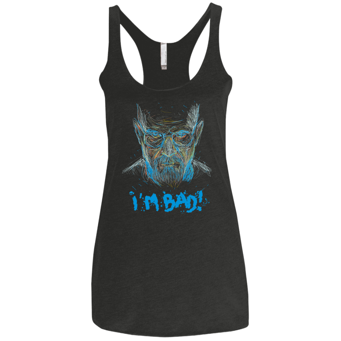 T-Shirts Vintage Black / X-Small I'm Bad! Women's Triblend Racerback Tank
