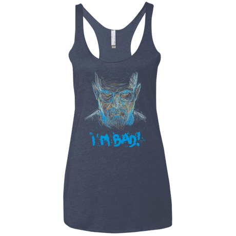 T-Shirts Vintage Navy / X-Small I'm Bad! Women's Triblend Racerback Tank