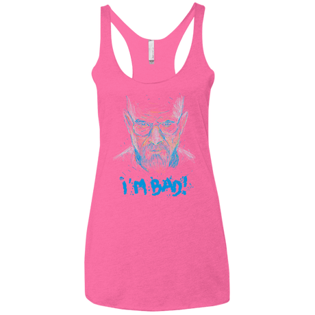 T-Shirts Vintage Pink / X-Small I'm Bad! Women's Triblend Racerback Tank