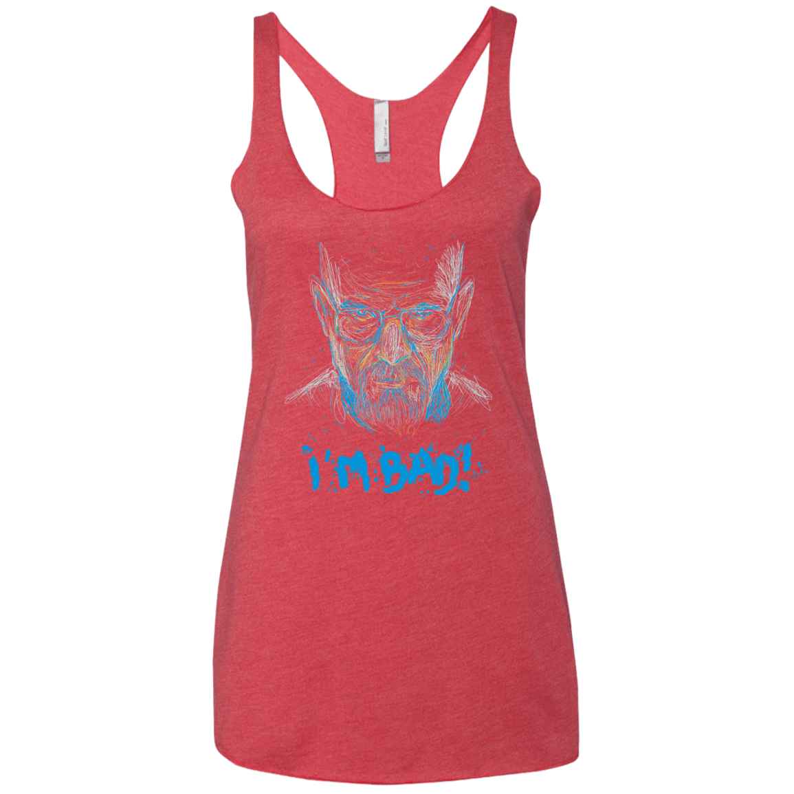 T-Shirts Vintage Red / X-Small I'm Bad! Women's Triblend Racerback Tank