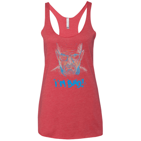 T-Shirts Vintage Red / X-Small I'm Bad! Women's Triblend Racerback Tank