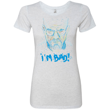 T-Shirts Heather White / S I'm Bad! Women's Triblend T-Shirt